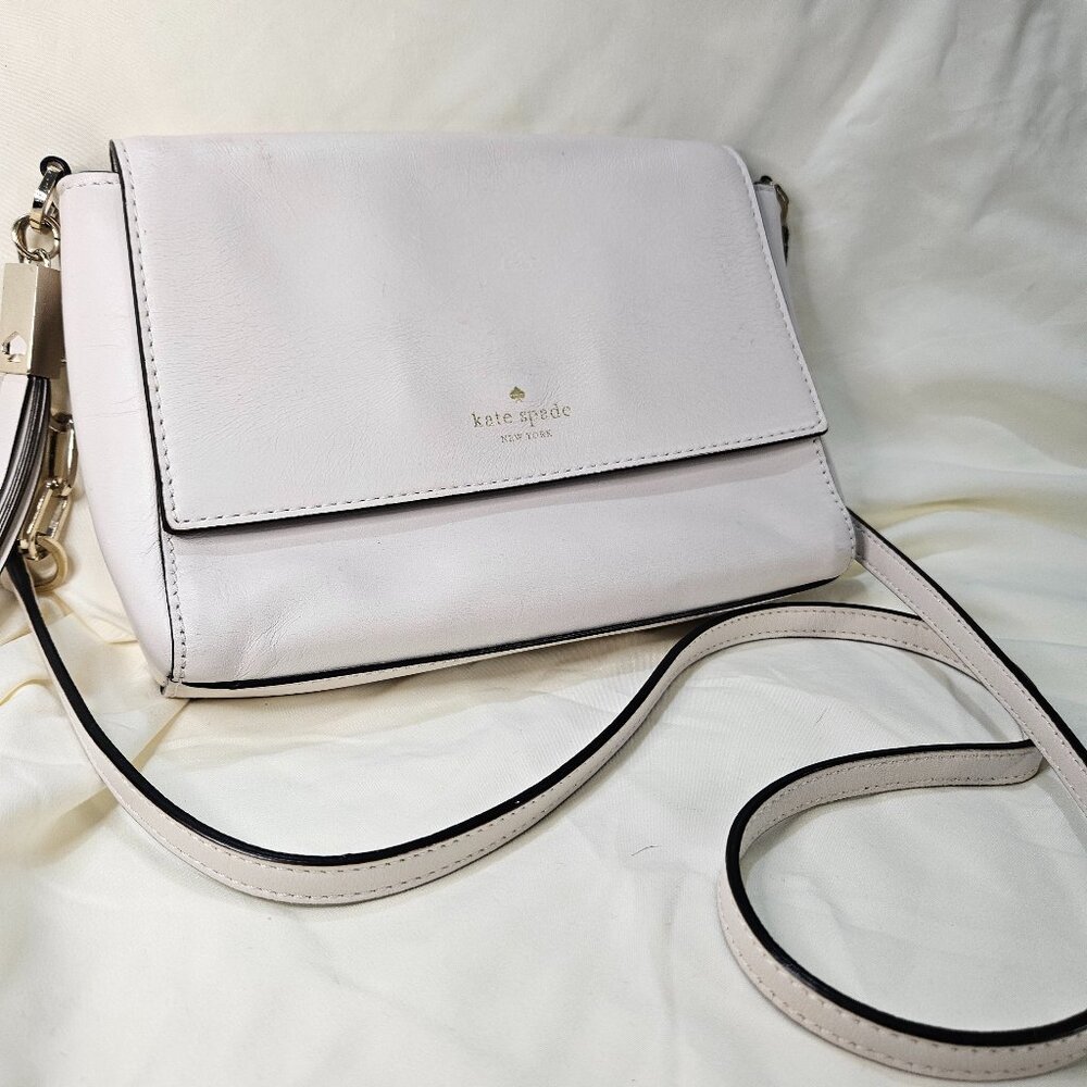 Kate Spade Royal Place Zari Crossbody Bag in Horchata White